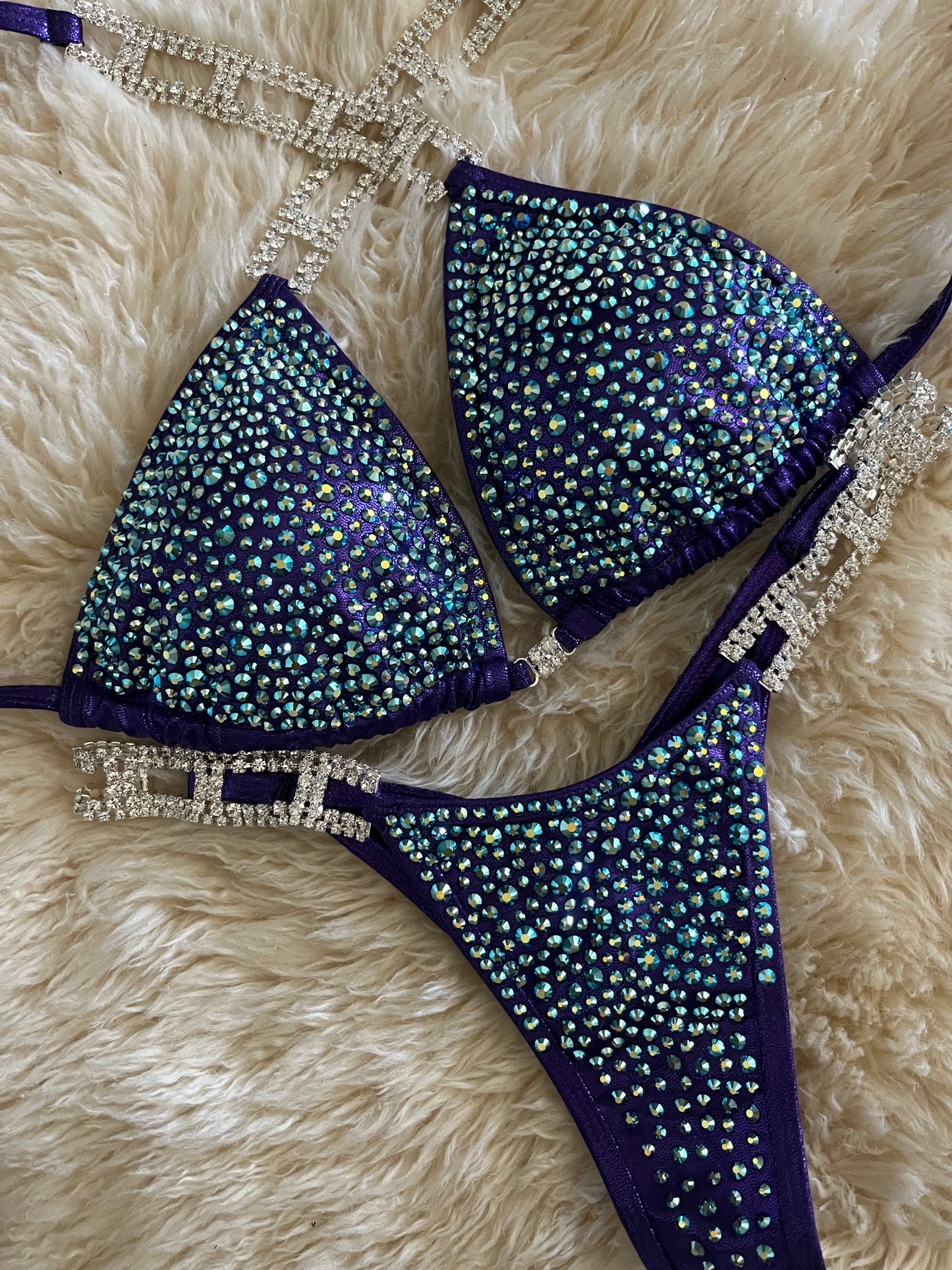 Crown Me Egg Plant Purple- Competition Bikini Division