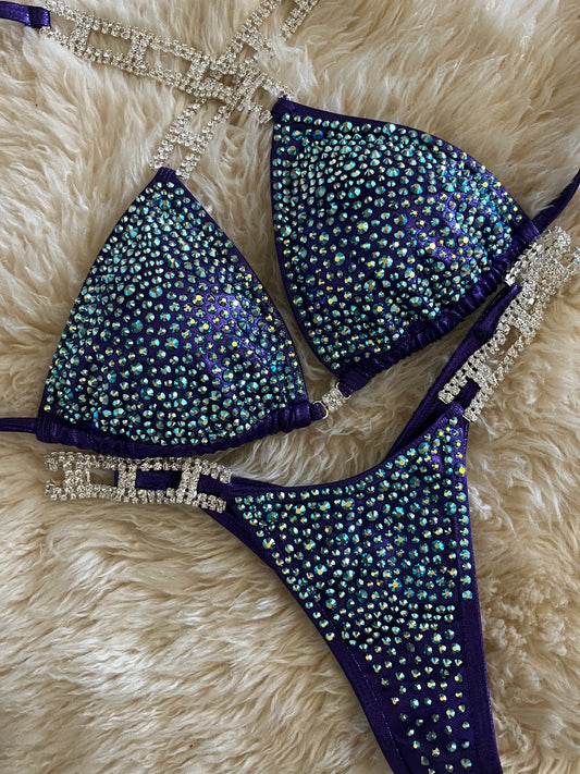 Crown Me Egg Plant Purple- Competition Bikini Division
