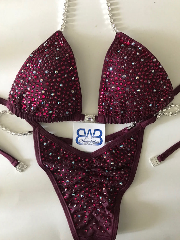 Crown Me Cranberry- Competition Bikini Division