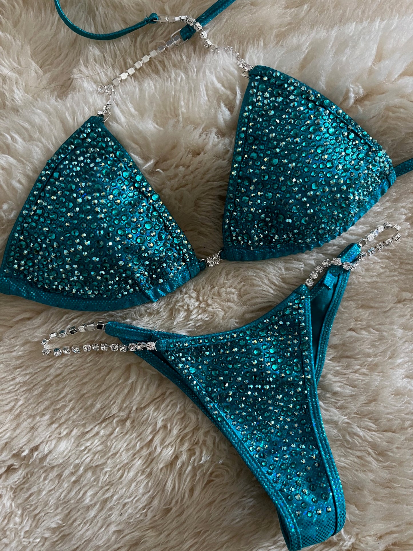 Crown Me Turquoise- Competition Bikini Division