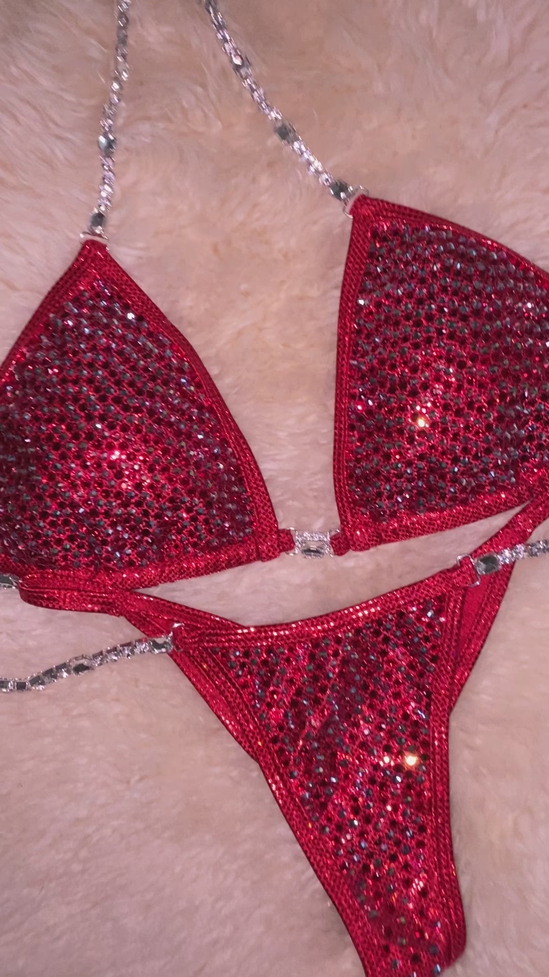 Pixel Lucky Red- Competition Bikini Division – Waterbabiesbikini