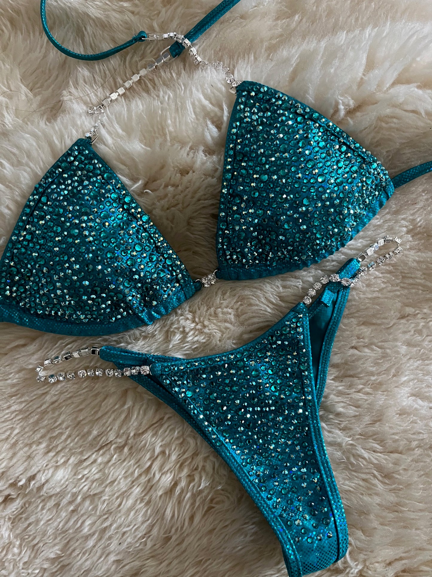Crown Me Teal- Competition Bikini Division